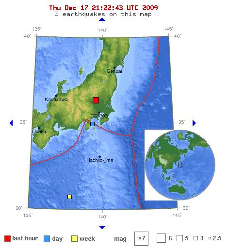 Honshu Earthquake Japan