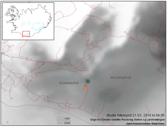 iceland volcano eruption 2010 eyjafjallajokull. The eruption occurs just