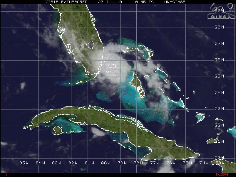 bonnies photo imagery. Tropical Storm Bonnie – Visible/IR Satellite Image. Source: CIMSS.