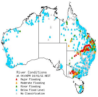 Pictures Of Australia Flooding. Australia Flood Map – Source: