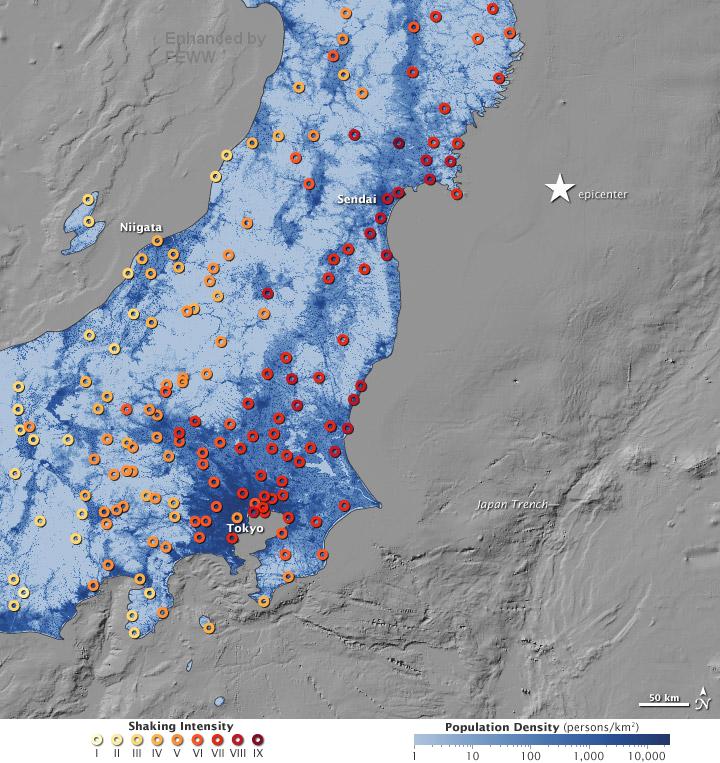Japan Megaquake Shaking