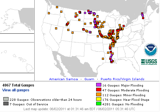 tornado alley map. US Flood Map. Source: NWS