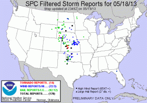 spc storm reports 18may2013